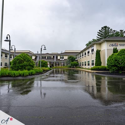 Front exterior view of a senior living facility