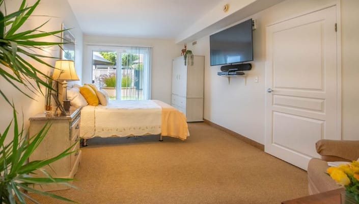 Cozy private resident room with natural light