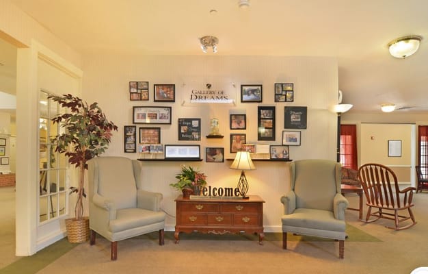 Comfortable seating area with welcoming decor