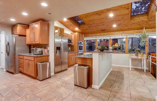Modern kitchen in a senior living facility