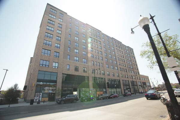 Exterior view of a multi-story assisted living facility