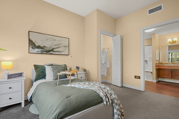 Cozy private resident room with modern decor