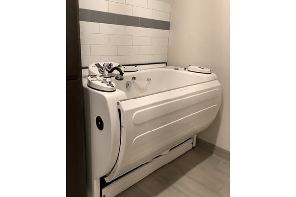 Accessible bathtub designed for seniors