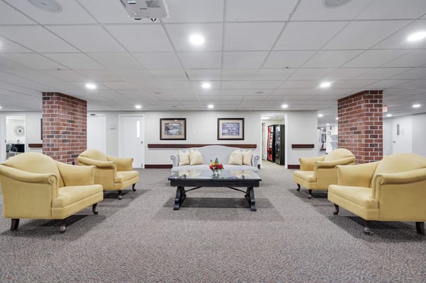 Interior common area with seating and decor