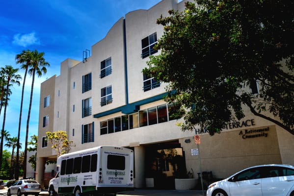 Exterior view of Harbor Terrace Retirement Community