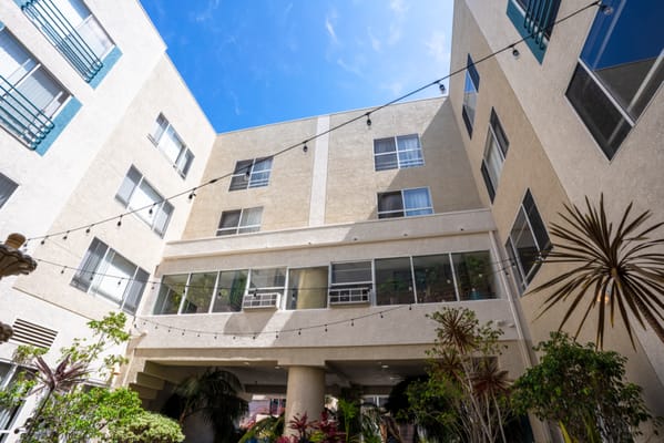 View of the facility's inner courtyard area