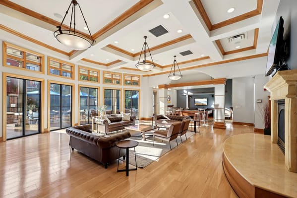 Bright and spacious common area in the facility