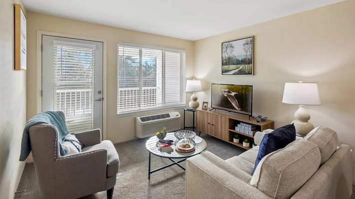 Cozy interior living room with furniture and decor