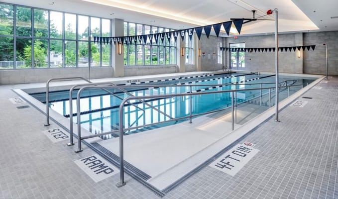 Interior view of a pool area in the facility