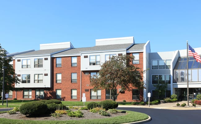 Front exterior view of Jaycee Village assisted living facility