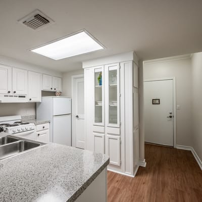 Modern kitchen in a senior living facility