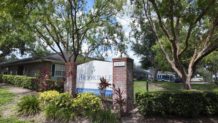 Exterior view of Brookdale Conway with signage