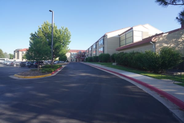 Pathway leading to the assisted living facility building
