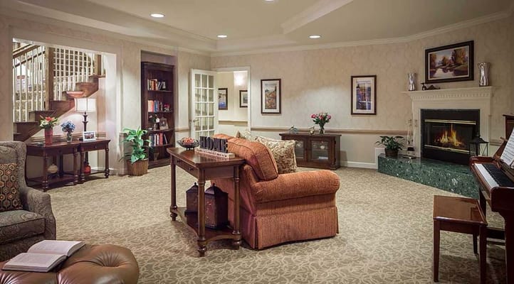 Cozy common area with comfortable seating and decor