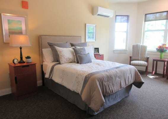 Cozy bedroom in assisted living facility