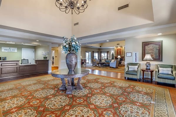 Interior view of a bright and welcoming lobby