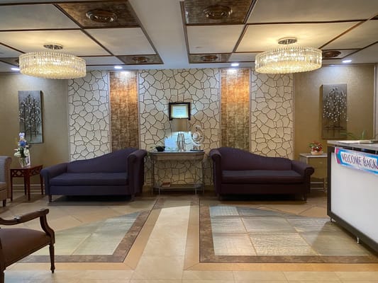 Interior view of a welcoming lobby area