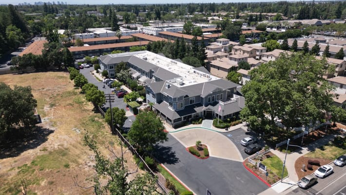 Aerial view of Ivy Park at Sacramento facility