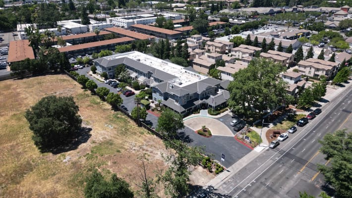Aerial view of Ivy Park facility with surrounding landscape