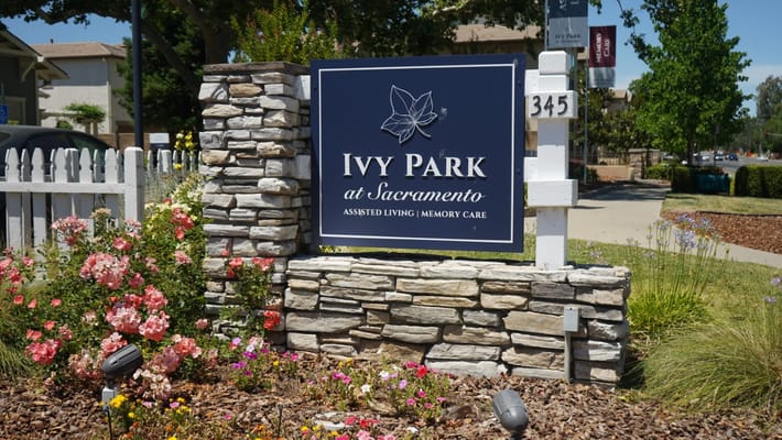 Facility signage with name and services offered