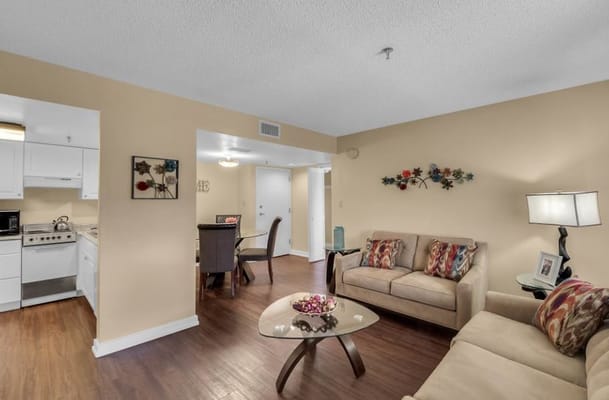 Bright and cozy living room with modern decor