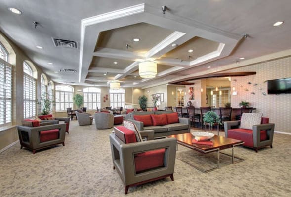 Common area with comfortable seating and modern decor