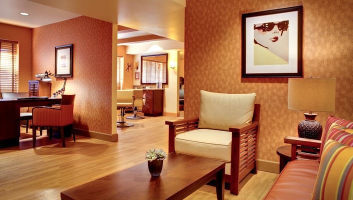 Bright and welcoming common area with comfortable seating