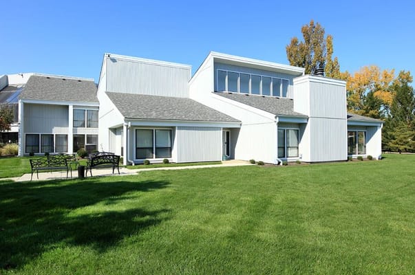 Exterior view of Jaycee Village building and garden