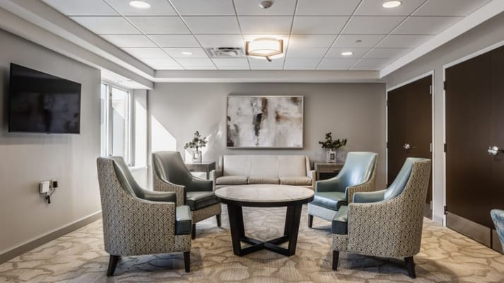 Interior common area with seating and decor