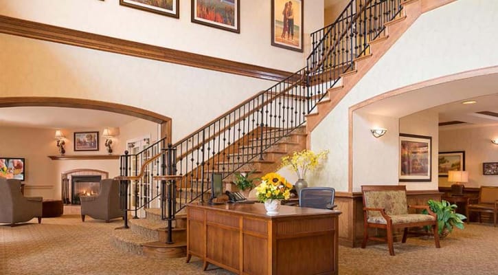 Interior view of a welcoming lobby area