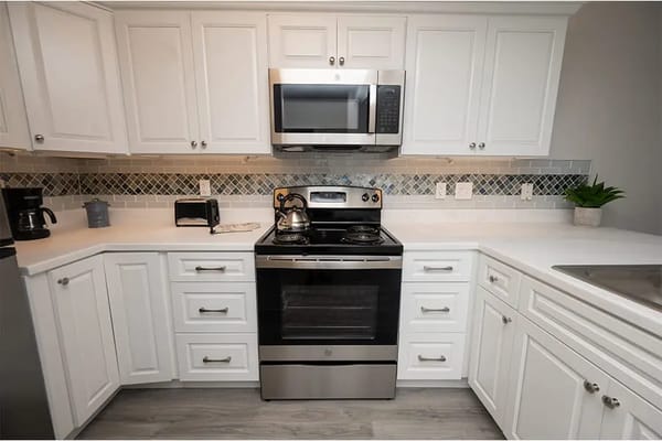 Modern kitchen in a senior living facility
