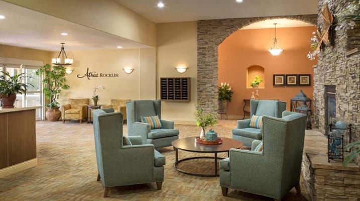 Interior common area with seating and plants