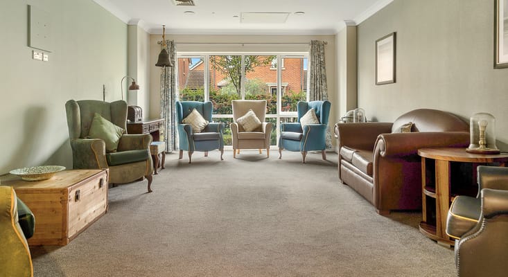 Bright and inviting lounge area with comfortable seating