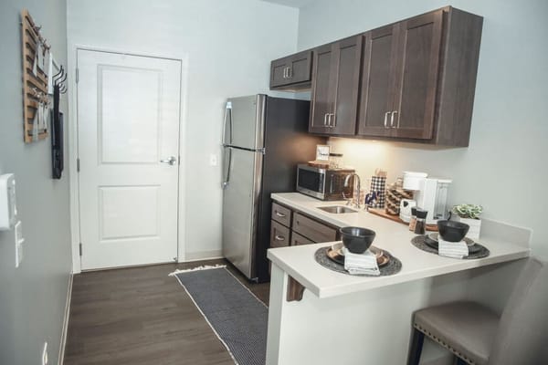 Cozy kitchen area in a resident unit
