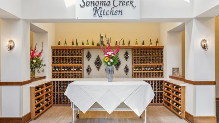 Interior view of a dining area in Sonoma Creek Kitchen