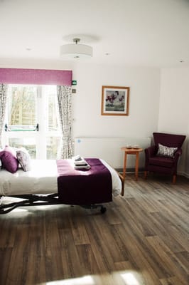 Private resident room with a cozy ambiance