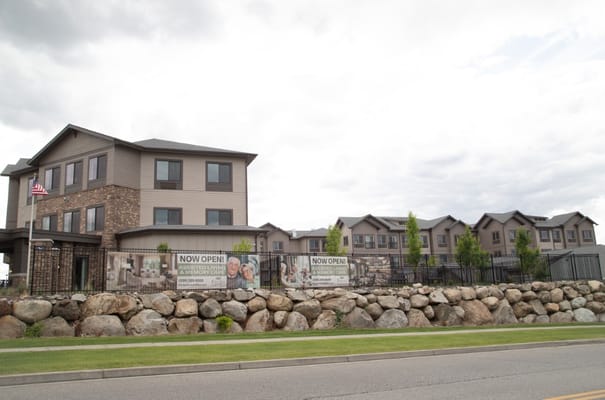 Exterior view of Fields Senior Living facility