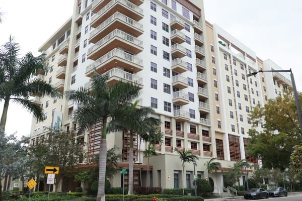 Exterior view of Belmont Village Senior Living building