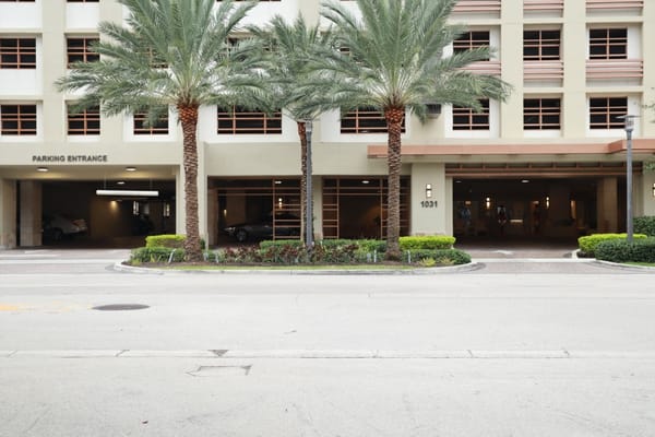 Exterior view of Belmont Village Senior Living entrance