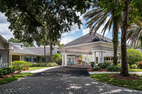 Exterior view of The Colonnade at Northdale entrance