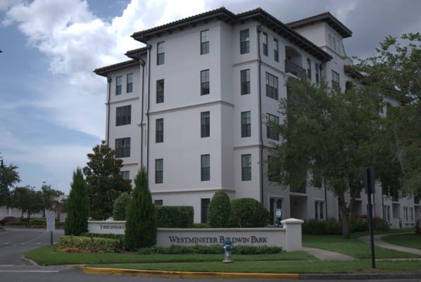 Exterior view of Westminster Baldwin Park
