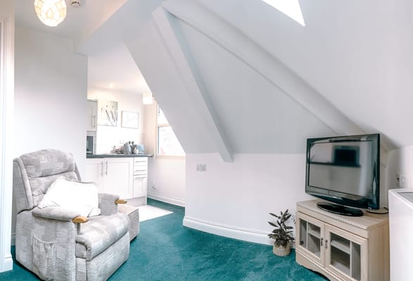 Cozy interior living room with a television