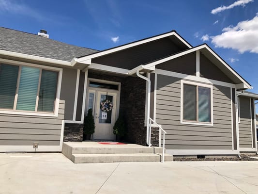Exterior view of the Adult Family Center building