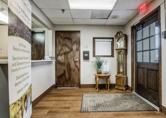 Interior view of a welcoming reception area