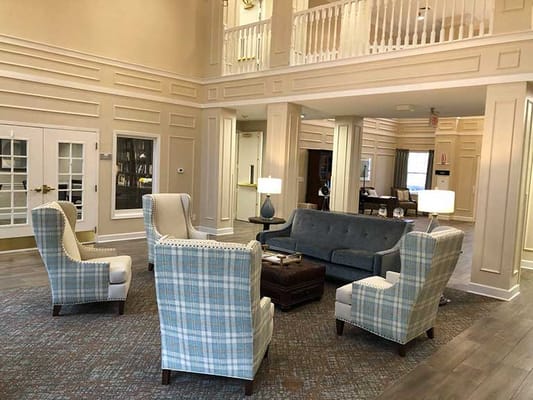 Interior common area with seating and decor