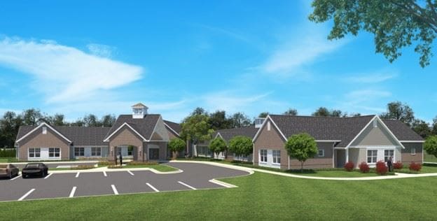 Exterior view of Charter Senior Living of Oak Openings