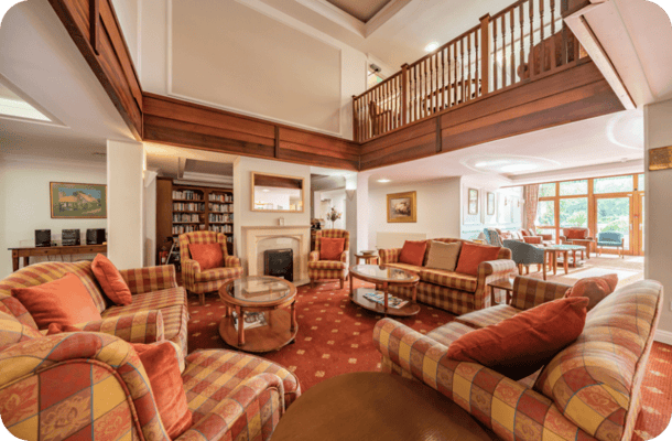 Cozy common area with comfortable seating