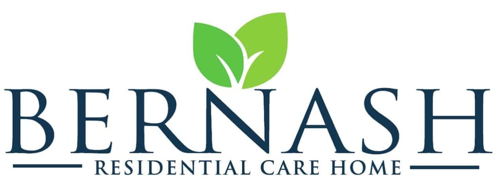 Bernash Residential Care Home logo with green leaves