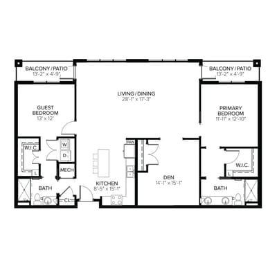 Architectural floor plan with layout details
