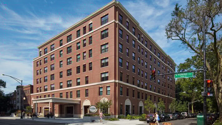 Exterior view of Belmont Village Senior Living Lincoln Park